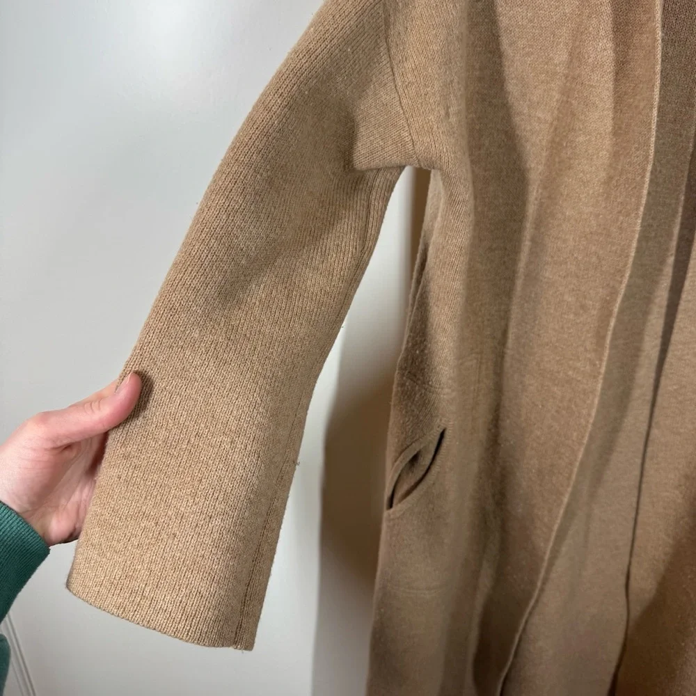 Madewell‎ Rivington Sweater-Coat Heather Saddle timeless neutral minimalist - Picture 6 of 12